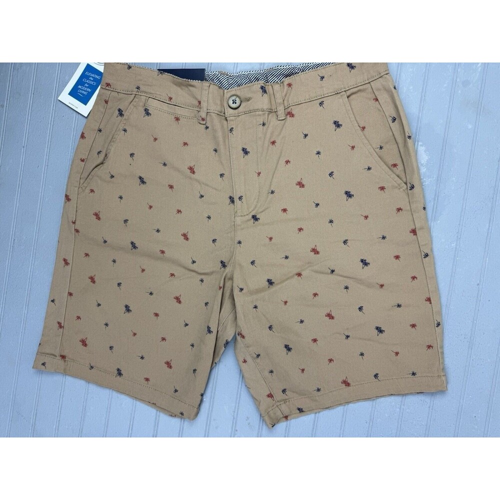Jachs Size 33 Mens Chino Shorts Bleeker Dark Khaki Print